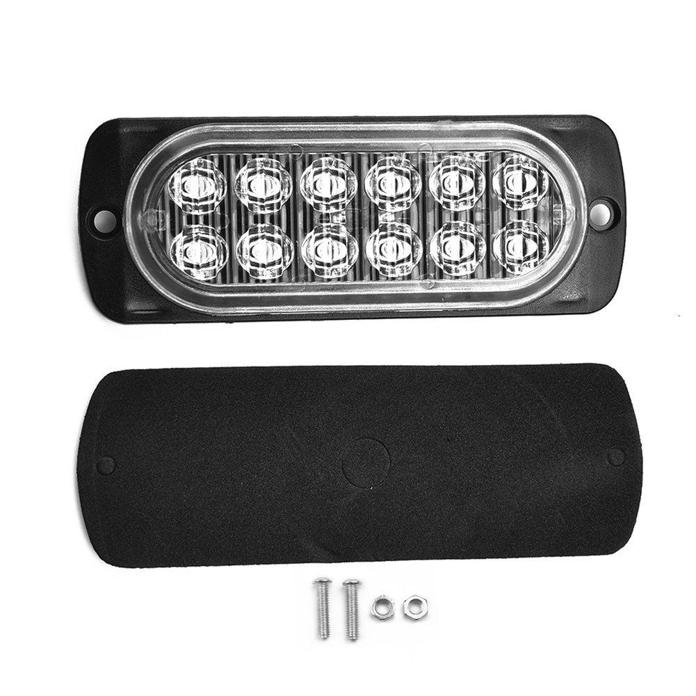 12LED Off-road Car Trucks Safety Urgent Working Fog Red Light Lamp 12V~24V 36W - Picture 10 of 12