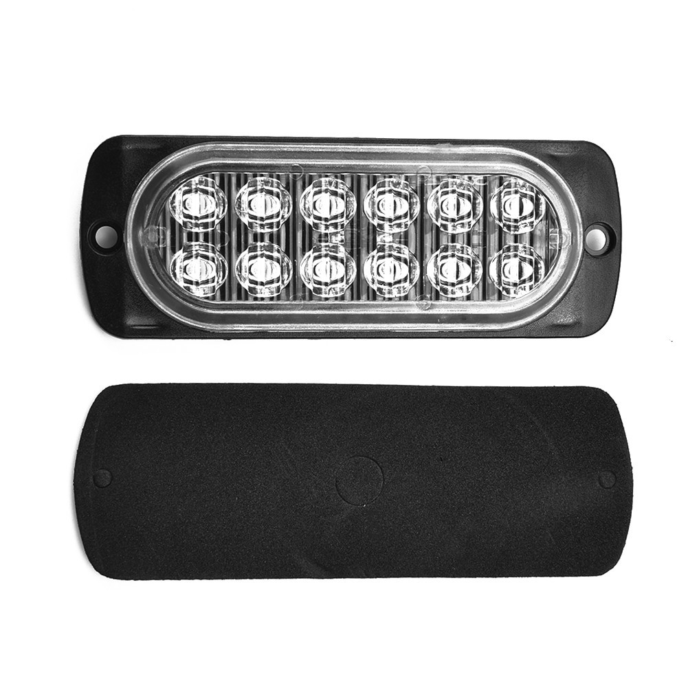 12LED Off-road Car Trucks Safety Urgent Working Fog Red Light Lamp 12V~24V 36W - Picture 11 of 12