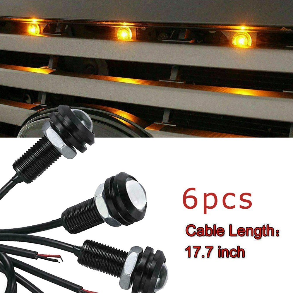 High Quality LED Lights Lamp Spare Waterproof 12V DC 6pcs Set Accessories