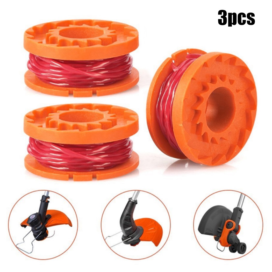 3 Bobine & Ligne Pour for Mgtp 18Li (18v Lithium-Ion sans Fil Tondeuse) Perco - Zdjęcie 2 z 11