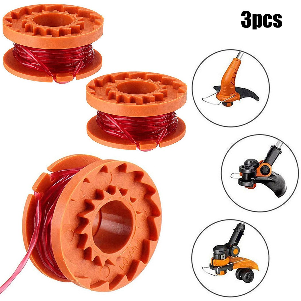 3 Bobine & Ligne Pour for Mgtp 18Li (18v Lithium-Ion sans Fil Tondeuse) Perco - Zdjęcie 1 z 11