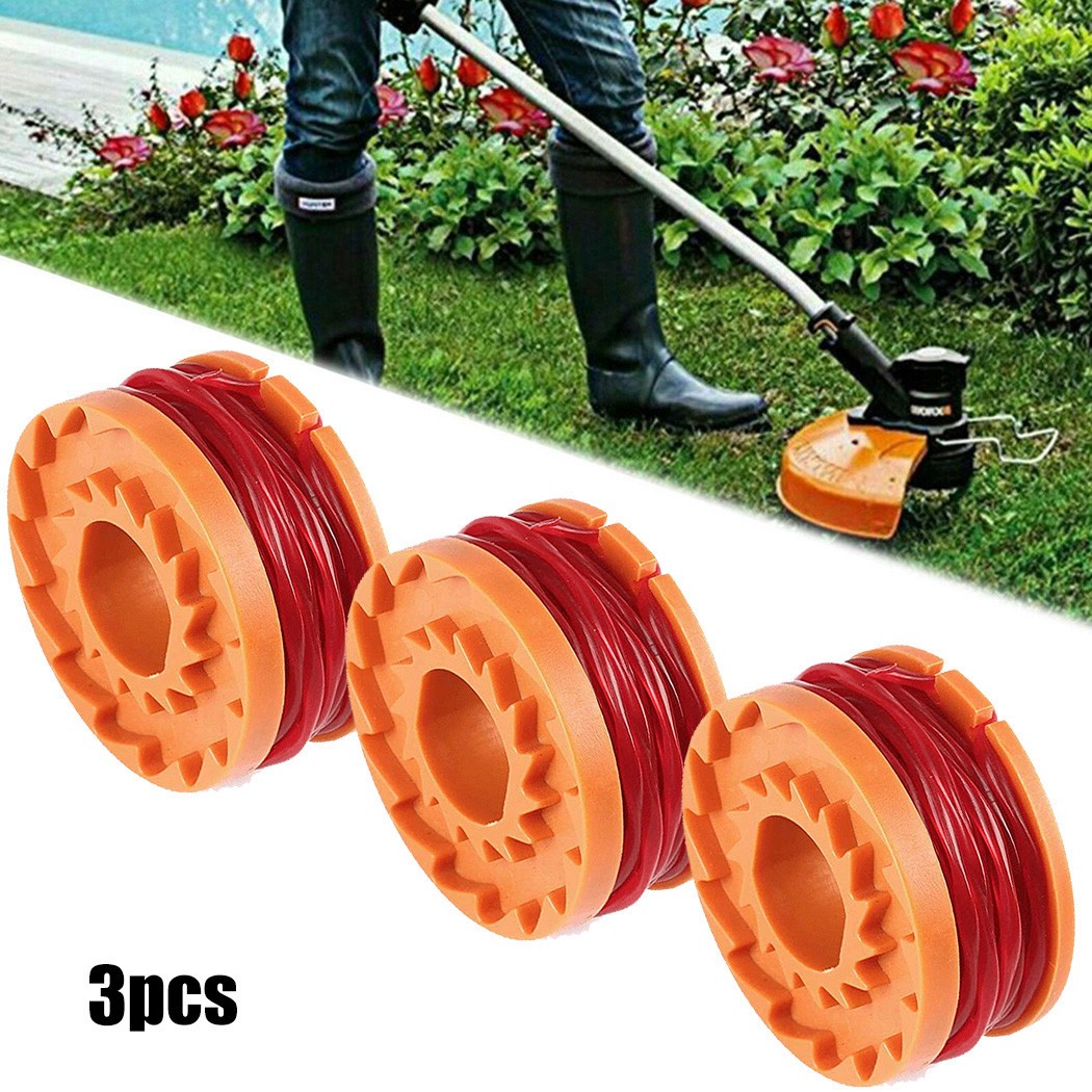 3 Bobine & Ligne Pour for Mgtp 18Li (18v Lithium-Ion sans Fil Tondeuse) Perco - Zdjęcie 4 z 11