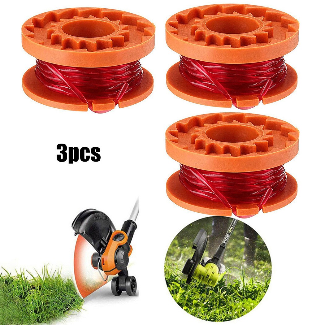 3 Bobine & Ligne Pour for Mgtp 18Li (18v Lithium-Ion sans Fil Tondeuse) Perco - Zdjęcie 5 z 11