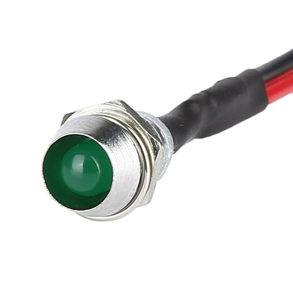 12V 10 Green LED Fog Light Dash Panel Indicator Car Bike Van Lorry