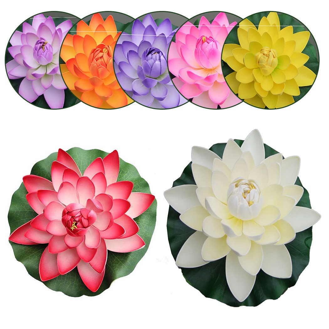 Floating Artificial Lily Pads for Home and Garden Soft Leaf Base Fade resistant - Bild 3 von 15