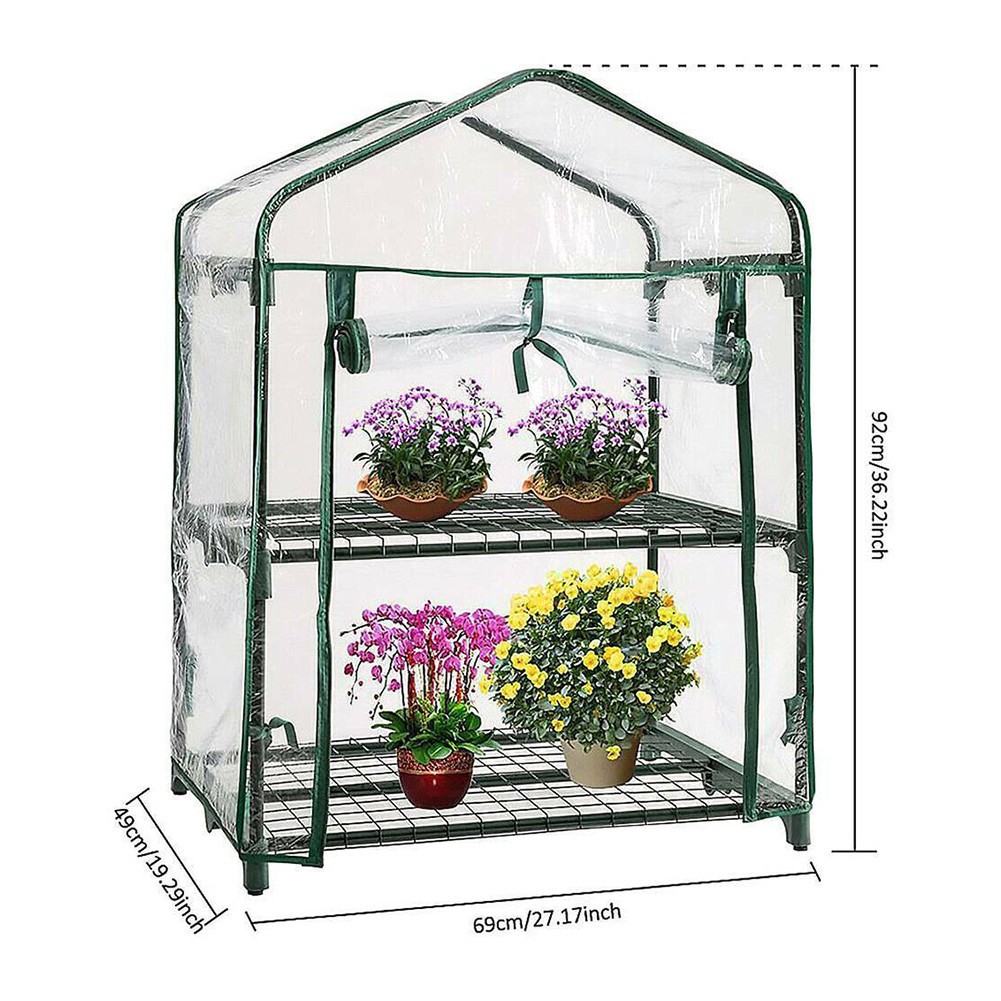 Greenhouse Film PVC Plants Grow Plastic Waterproof House Outdoor 2/5 Tier Garden
