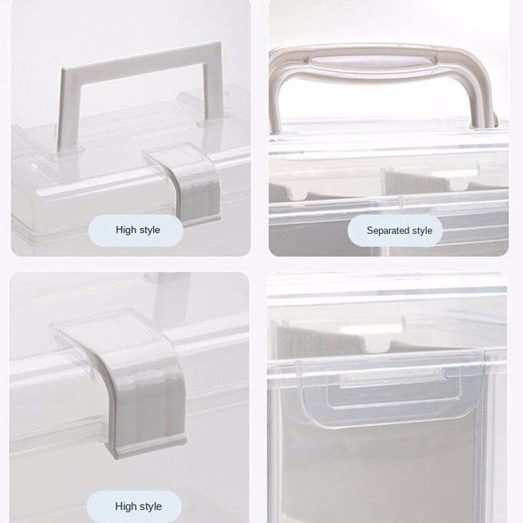 Mask Storage Box with Handle Household Dustproof Sealed Large Capacity Box - Picture 22 of 24