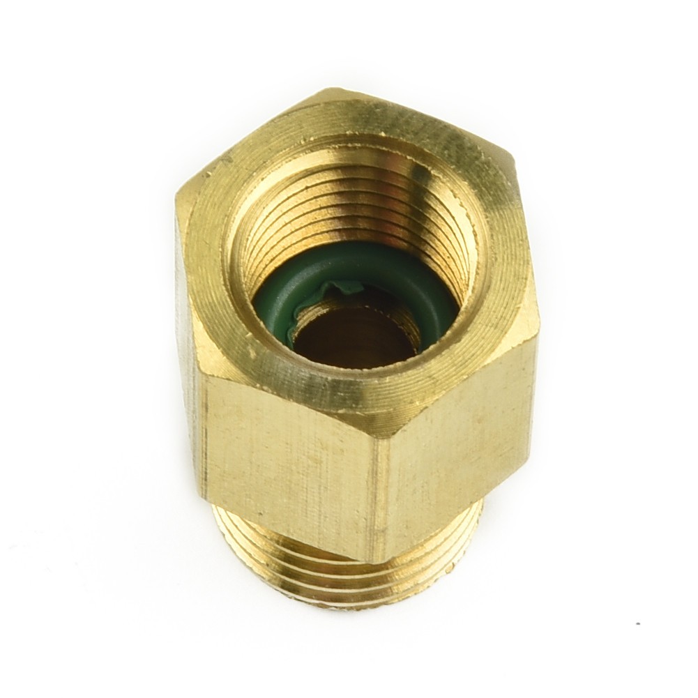 Brass R134A/R12 Car Conditioner Adapter Quick Coupling 1/2 ACME Male 1/4 SAE - Picture 12 of 12
