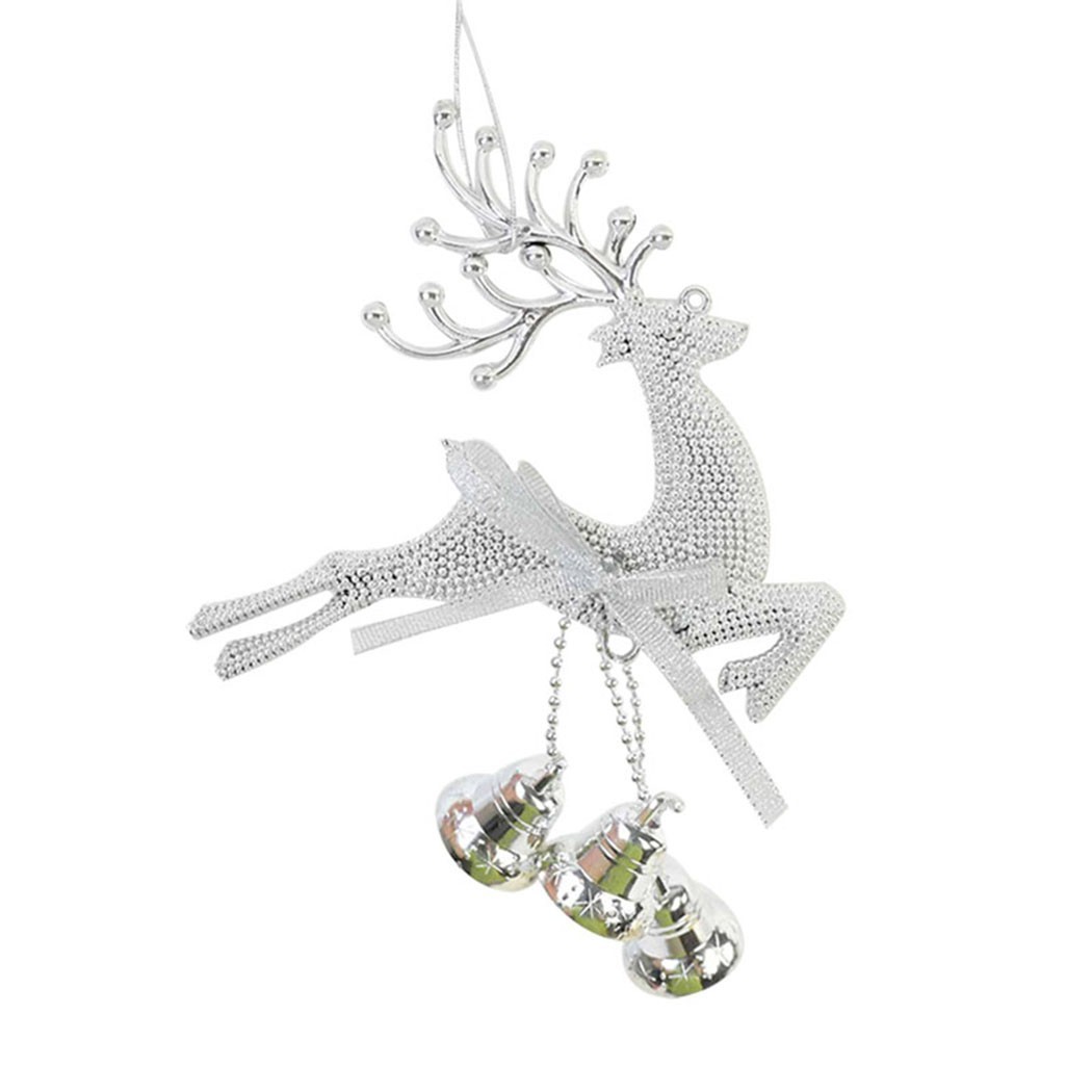 2021 Neu Elch Weihnachtsdeko PVC Rentier Silber Weihnachtsschmuck Gold - Bild 25 von 35