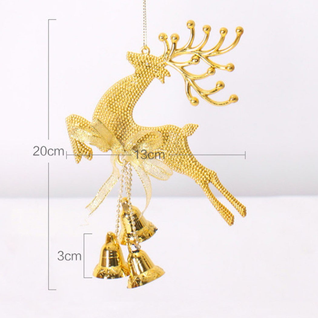 2021 Neu Elch Weihnachtsdeko PVC Rentier Silber Weihnachtsschmuck Gold - Bild 20 von 35