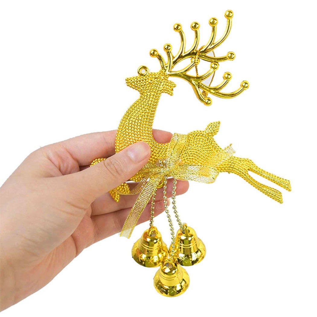 2021 Neu Elch Weihnachtsdeko PVC Rentier Silber Weihnachtsschmuck Gold - Bild 23 von 35