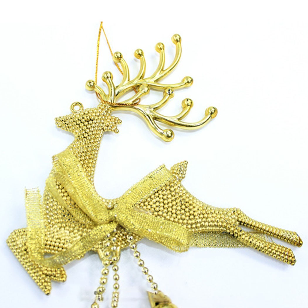 2021 Neu Elch Weihnachtsdeko PVC Rentier Silber Weihnachtsschmuck Gold - Bild 19 von 35