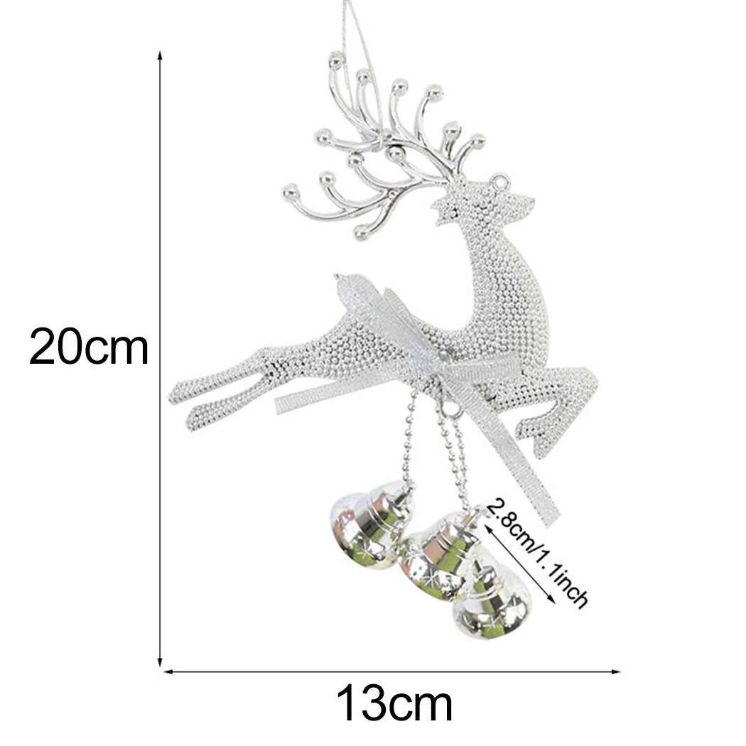 2021 Neu Elch Weihnachtsdeko PVC Rentier Silber Weihnachtsschmuck Gold - Bild 34 von 35