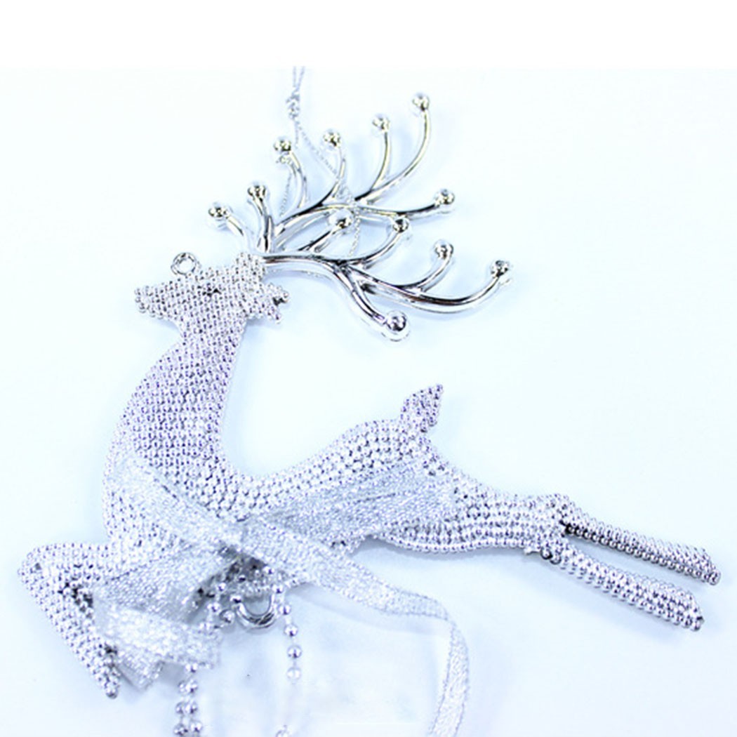 2021 Neu Elch Weihnachtsdeko PVC Rentier Silber Weihnachtsschmuck Gold - Bild 30 von 35