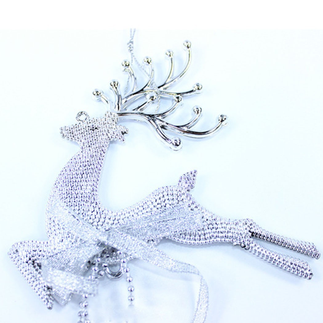 2021 Neu Elch Weihnachtsdeko PVC Rentier Silber Weihnachtsschmuck Gold - Bild 35 von 35