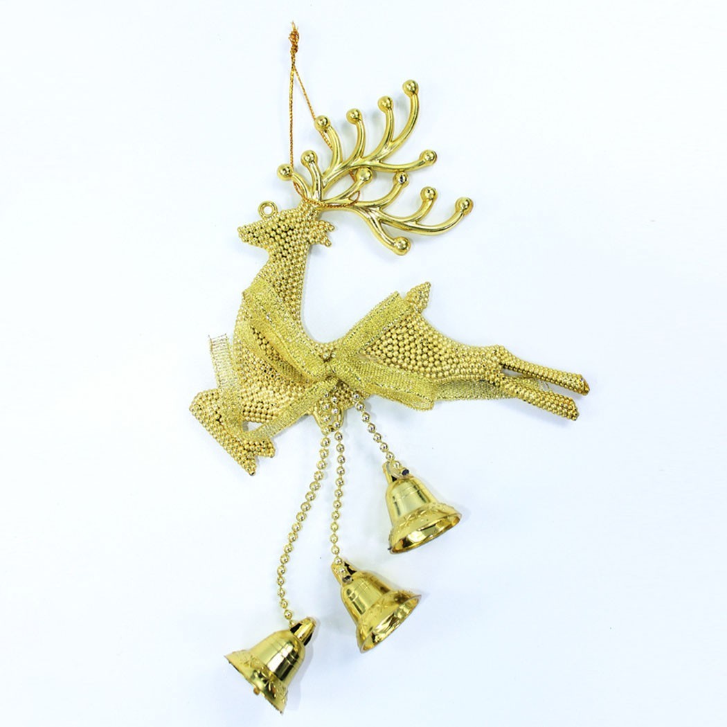 2021 Neu Elch Weihnachtsdeko PVC Rentier Silber Weihnachtsschmuck Gold - Bild 18 von 35