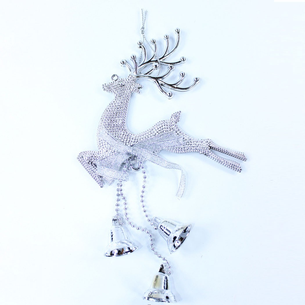 2021 Neu Elch Weihnachtsdeko PVC Rentier Silber Weihnachtsschmuck Gold - Bild 33 von 35