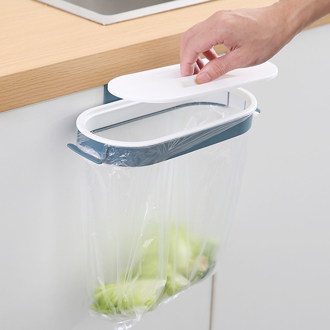 Removable Hanging Bag Holder for Kitchen Home Wall Mounted Waste Bin 26x12x5cm - Produktbild 3