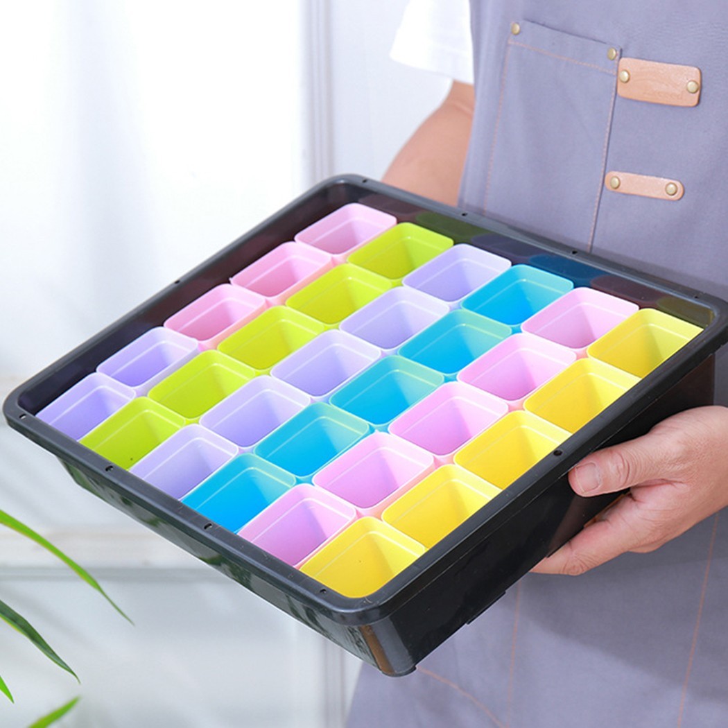 Stylish Mini Basin Succulent Plant Trays Pack of 10 for Home Office Decor - Zdjęcie 9 z 24
