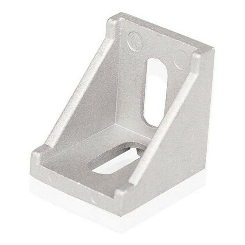 Practical Corner Bracket Aluminum For 6mm Slot M5 X 10mm Silver T-slot - Picture 7 of 10