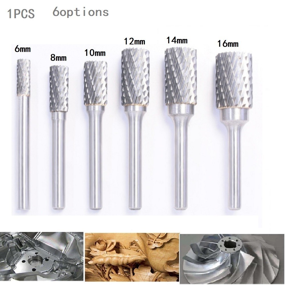 Carbide Rotary File Milling Metal Grinding Cutter Burr Head Drill Bit 6mm Shank - Picture 55 of 83