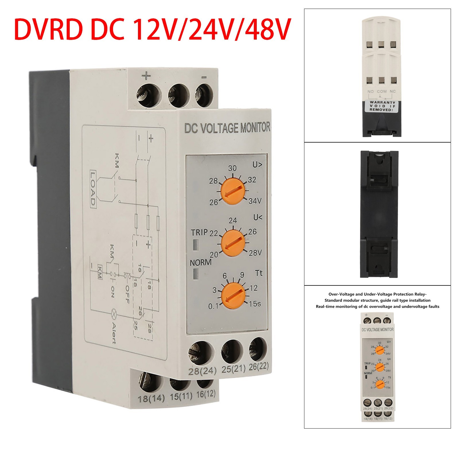 1PCS 12V Spannung Control/Verzögerung Schalter/Überspannung/Unter Spannung  Schutz Modul