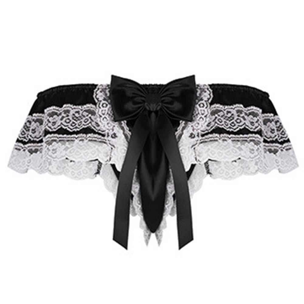 Hombres Sissy Encaje Transparente Bragas Sexy Satén Tanga Tanga Calzoncillos Ropa Interior - Imagen 44 de 50