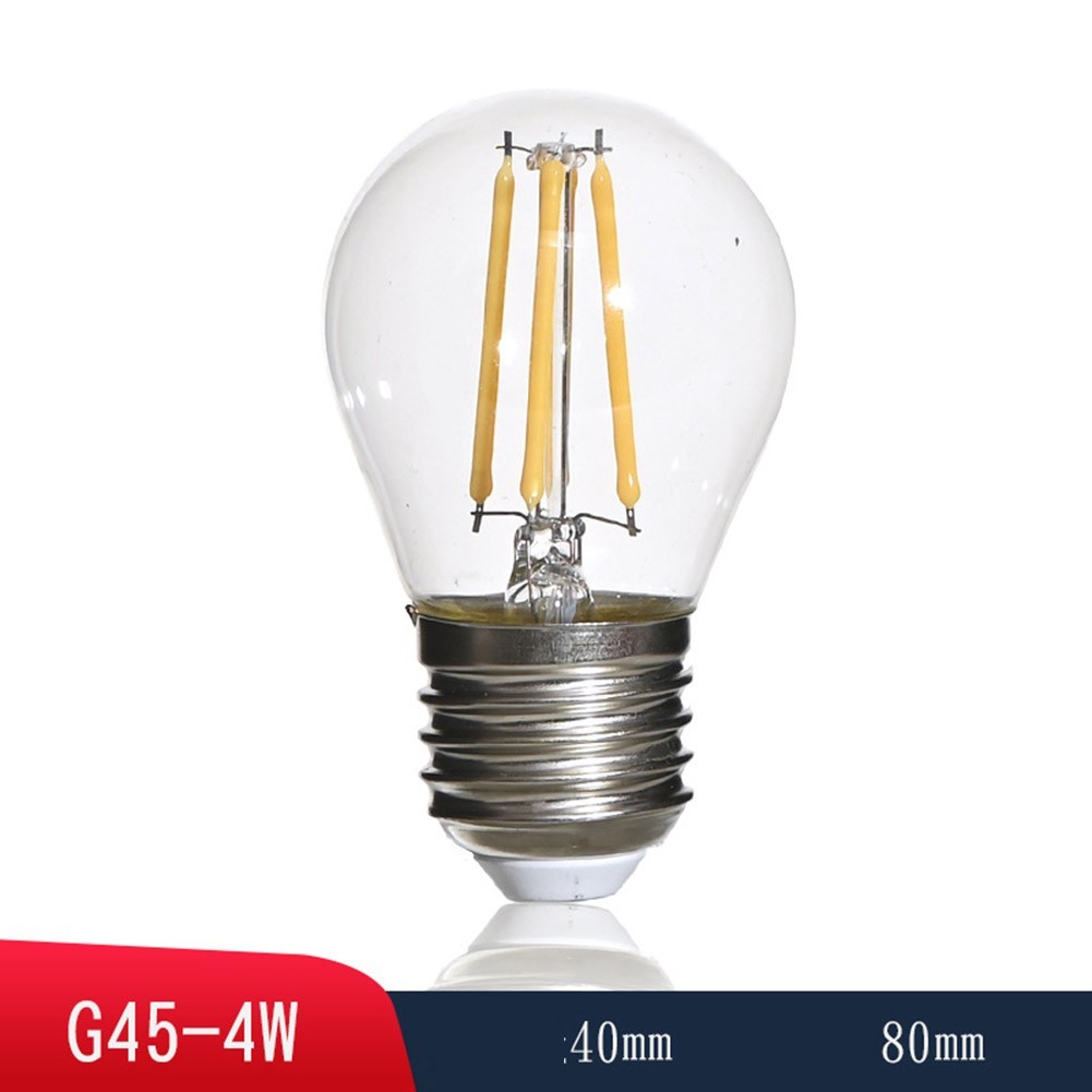 High Quality Hot New LED Bulb Clear E27 G45 Light Nostalgia Transparent - Picture 13 of 15