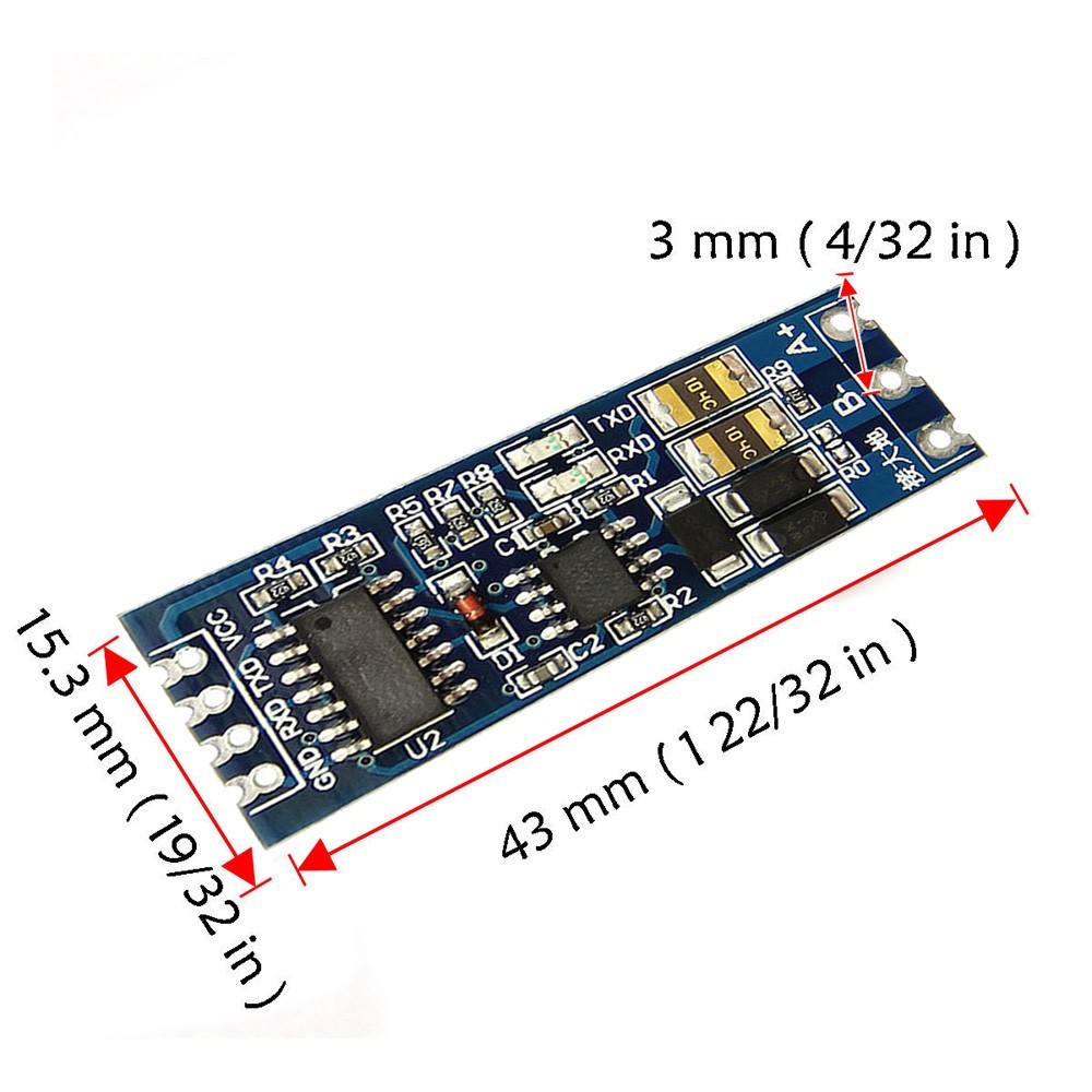 RS485 UART Level Translator Compact Design Supports Multi Machine Communication - Photo 2/9