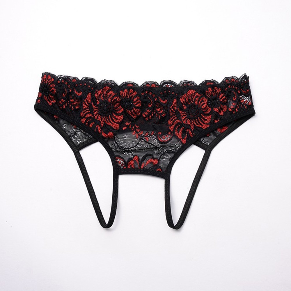 Slip mode chaude aspect humide sous vêtement femme dentelle lingerie voir soldes à tr