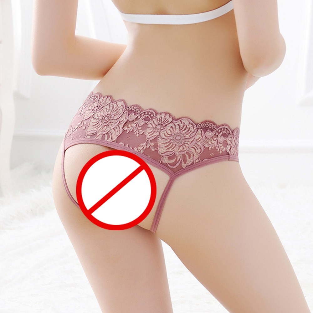 Slip mode chaude vente en gros aspect humide sous vêtement femme dentelle lingerie voir à tr