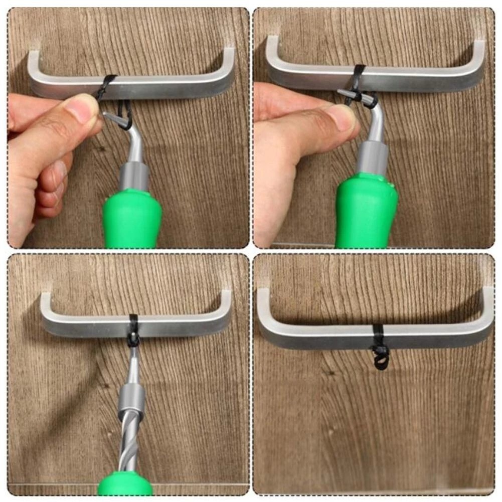 Crochet de fixation pratique pour barre en acier vert pour divers projets de con - Zdjęcie 4 z 12
