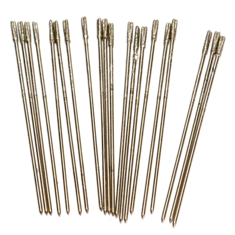 Mini punte trapano pietra diamantata per forare gioielli intricati diametro 1 mm - Foto 1 di 11