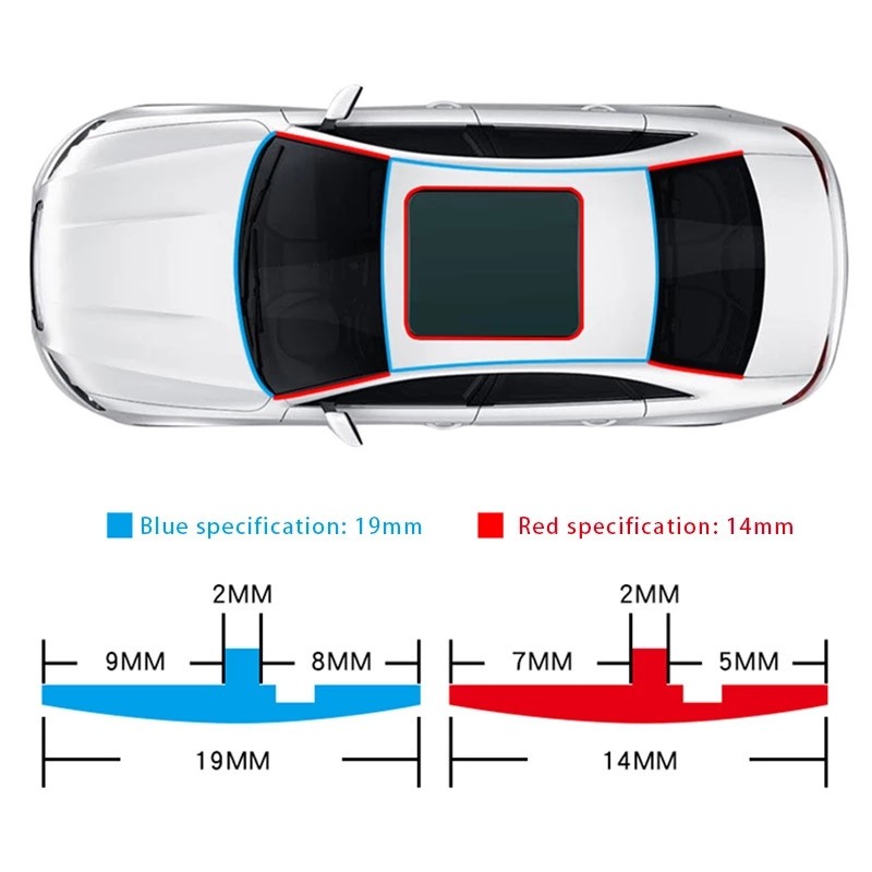 Car Rubber Strip Edge Sealing Auto Roof Windshield Sealant-Protector Glass Kit - Bild 46 von 47