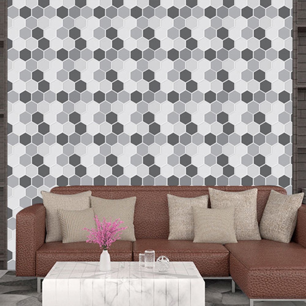 Mosaic Wall Sticker Decal Decor Tiles Protective Shower Areas Waterproof - Picture 33 of 48