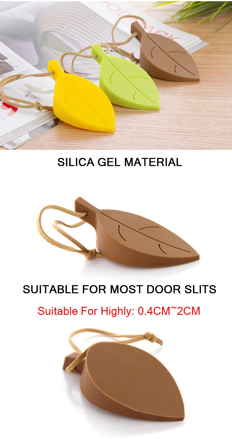 Soft Silicone Door Blocker Leaf Shape Child Anti Fold Hand Security Accessory - Picture 33 of 44