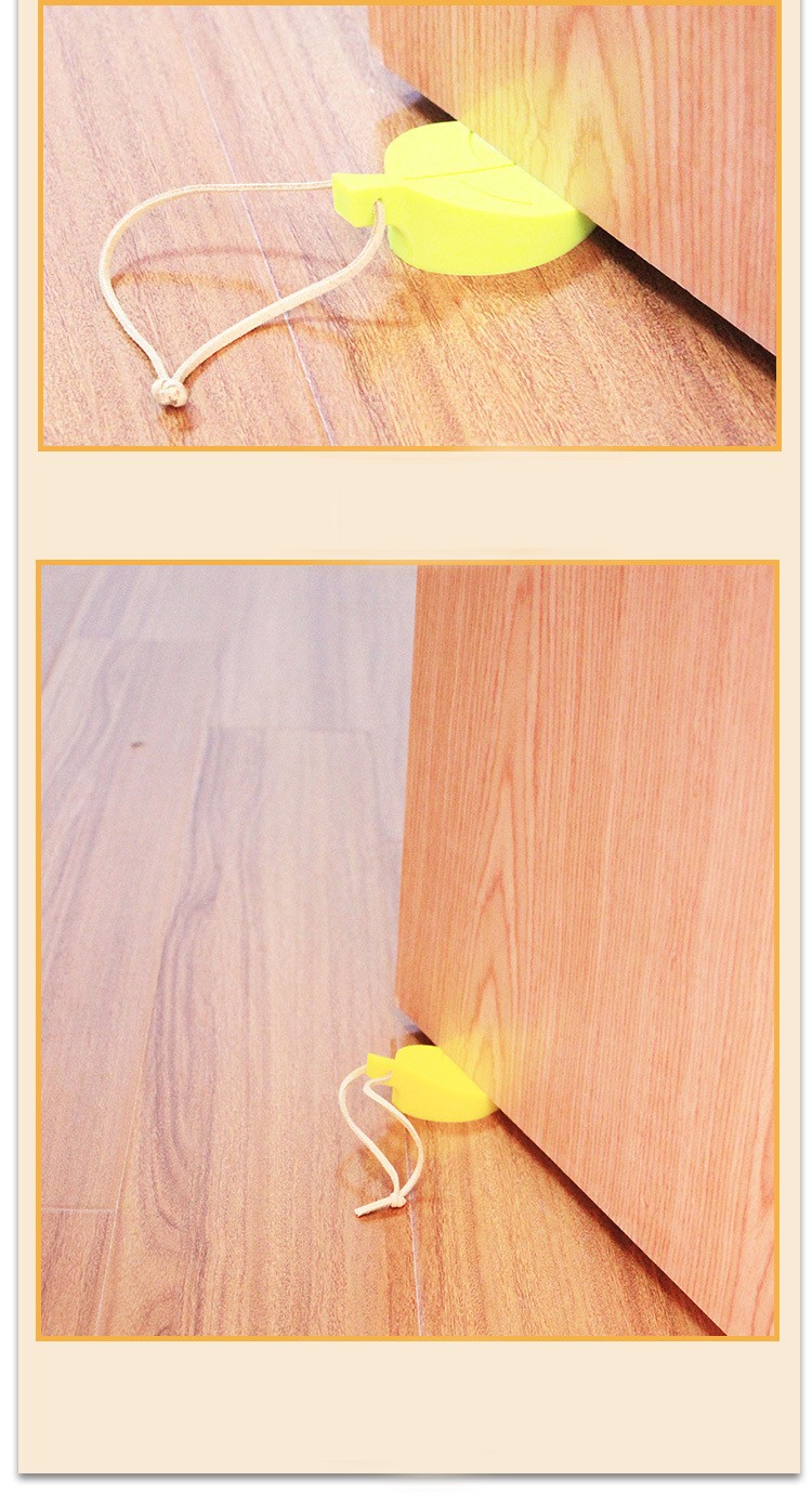 Modern Leaf Shaped Silicone Door Blocker for Protecting Children and Doors - Picture 23 of 32