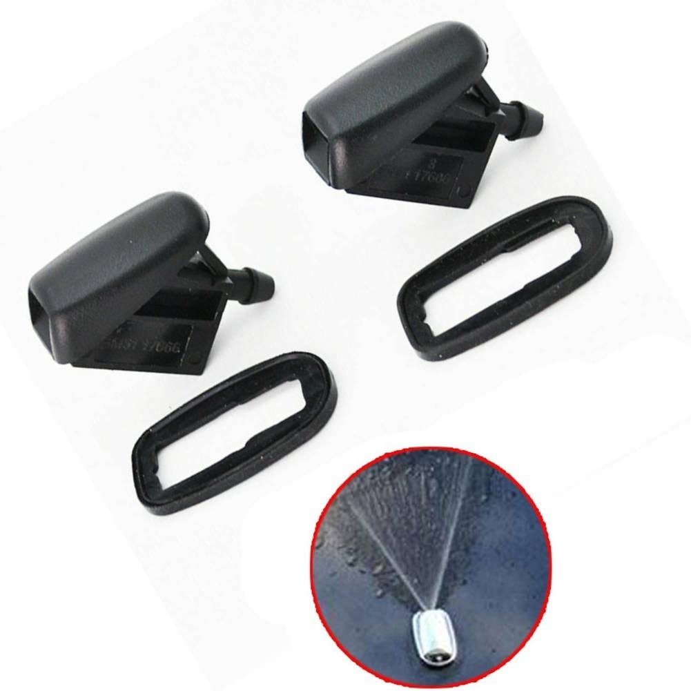 Kits Nozzles Front Windscreen 2 Pcs 2Pcs/set ABS Plastic Accessories Washer - Picture 2 of 12
