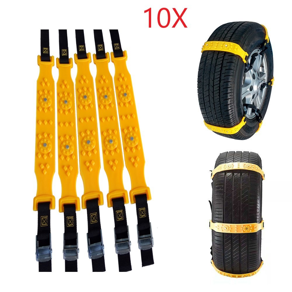 Leicht zu montierendes Auto für Schneeketten 10 Stück perfekt für Winterfahrt - Bild 20 von 20
