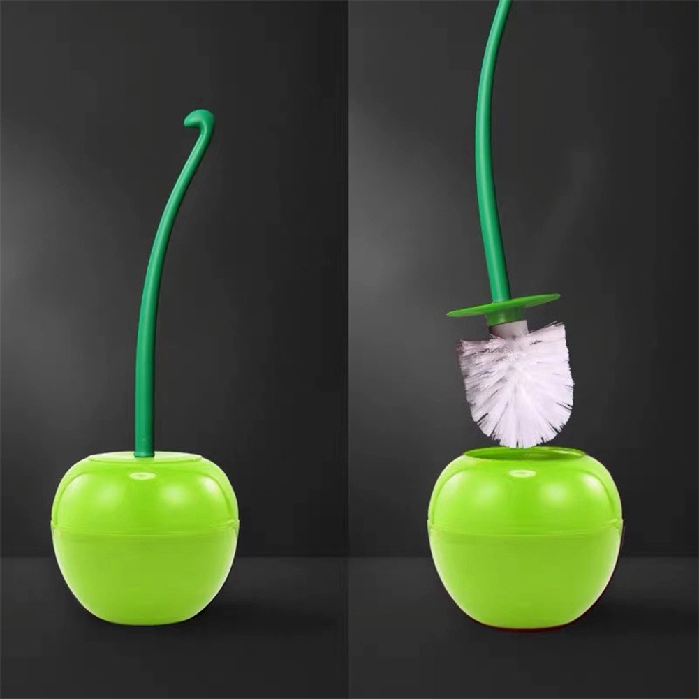 For Cherry Shaped Toilet Brush Set for Cleanup and Bathroom Decoration