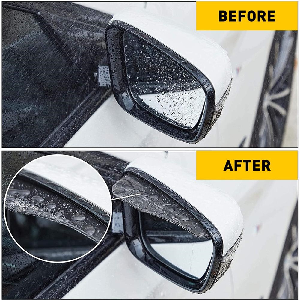 1 Pair Car Rear View Side Mirror Rain Board Eyebrow Guard Sun Visor Accessories