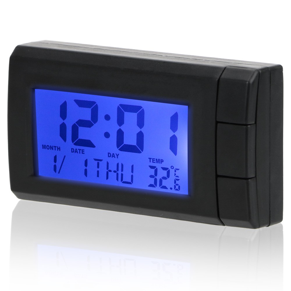 Reliable Car LCD Digital Display Clock with Temperature and Date Display - Picture 2 of 11