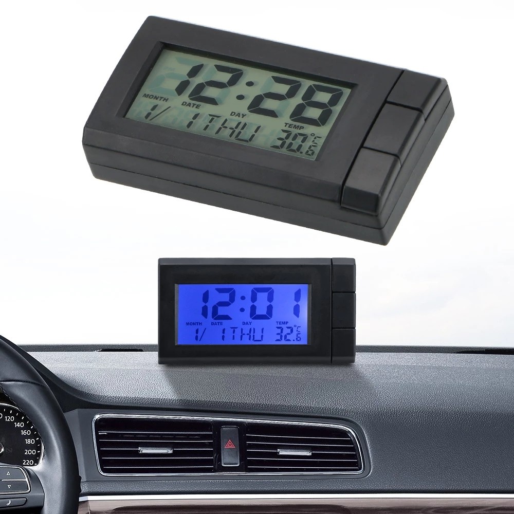 Reliable Car LCD Digital Display Clock with Temperature and Date Display - Picture 5 of 11