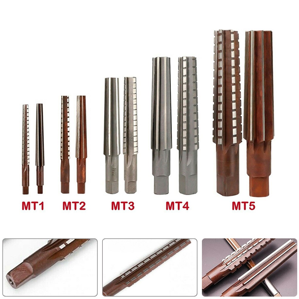 BRAND NEW HAND Reamer Tapered Alloy Tool Steel Fine + Rough MT 1/2/3/4 ...