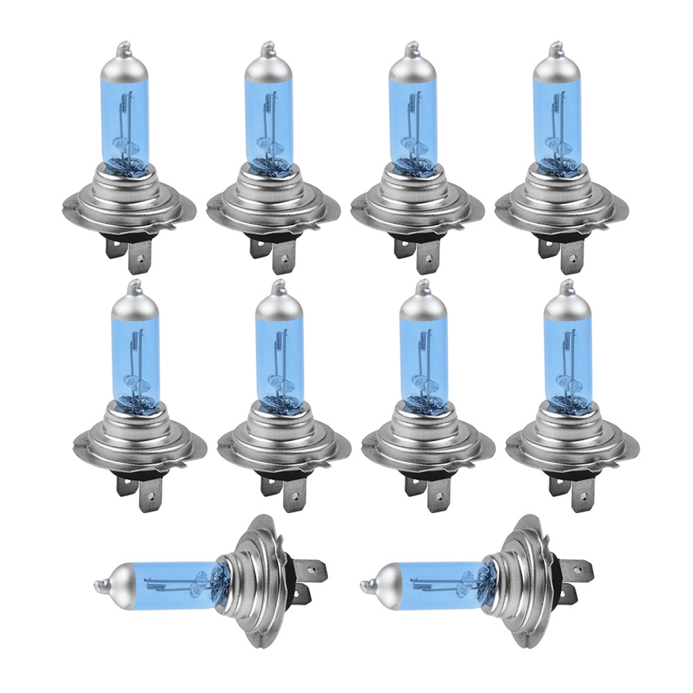 Light Xenon Headlights Set Bright 10pcs H7 12V White 6000K Halogen Lamp Bulbs - Picture 7 of 12
