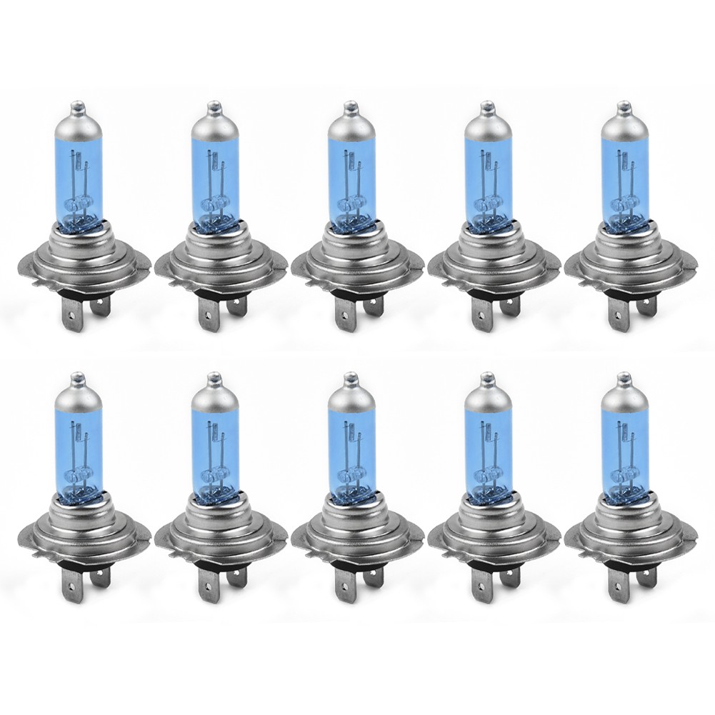 Light Xenon Headlights Set Bright 10pcs H7 12V White 6000K Halogen Lamp Bulbs - Picture 10 of 12