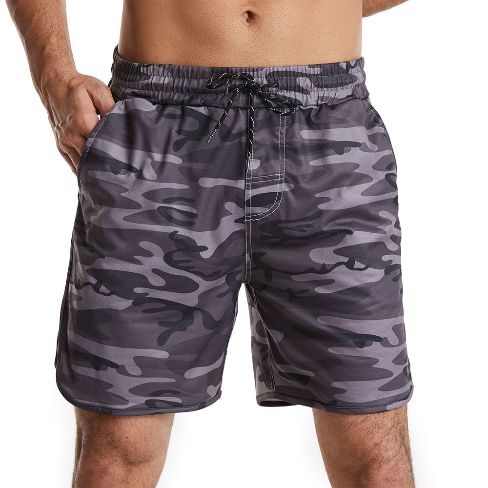 Trending Camouflage Five Pocket Shorts Men's Fashion Casual Beach Pants