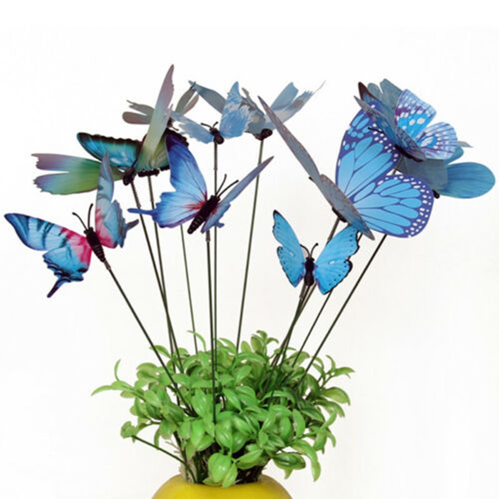 Butterfly Einsätze Garten Falter Garten Hof Blumenbeete Lehrmittel PVC - Bild 17 von 17