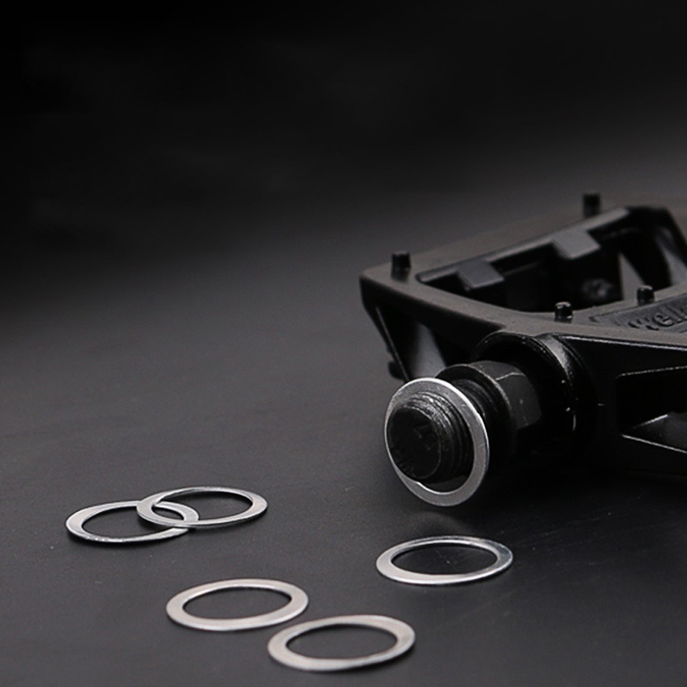 10Pcs Bicycle Pedal Spacer Crank Cycling Bike Aluminum Ring