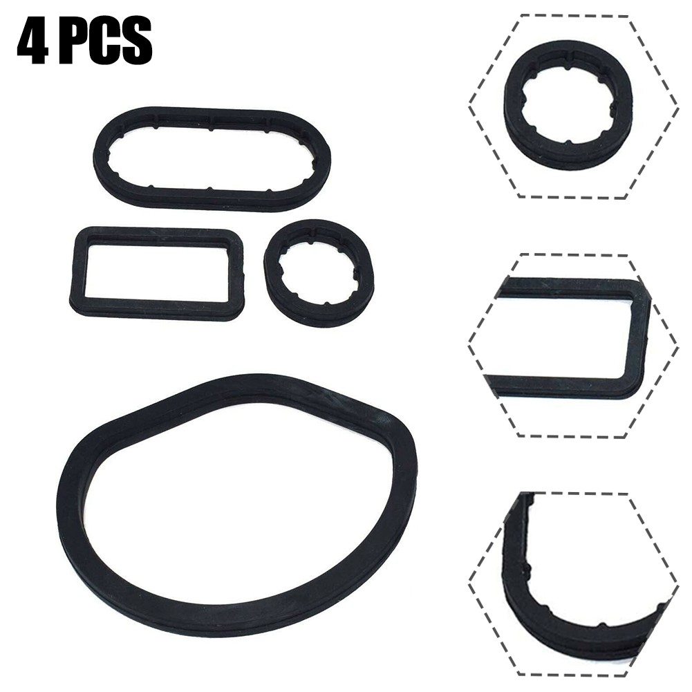 Oil Pan Gasket Gasket 1121840061 4 Pcs Black Oil Filter Brand New